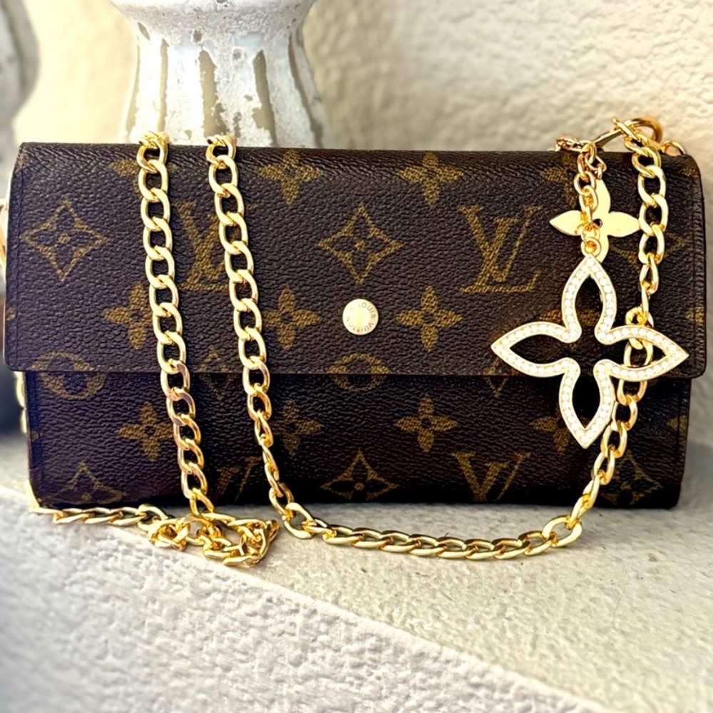 Louis Vuitton Monogram Porte Tresor International Trifold Long Wallet/converted